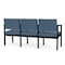 Lesro Lenox 3 Seat Tandem Seating W/ Arms, 64.5 in W 24.5 in L 32 in H LS3103 - alternate 2